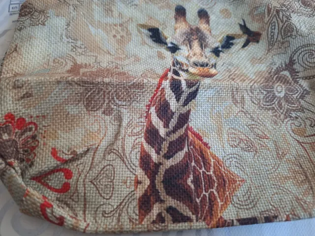 Neceser jirafa marrón beige