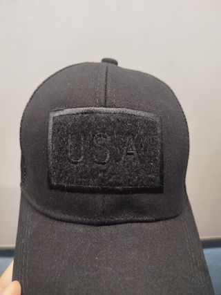 Gorra Militar Negra EEUU Ajustable