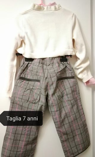 Completo 3 pezzi taglia 7 anni