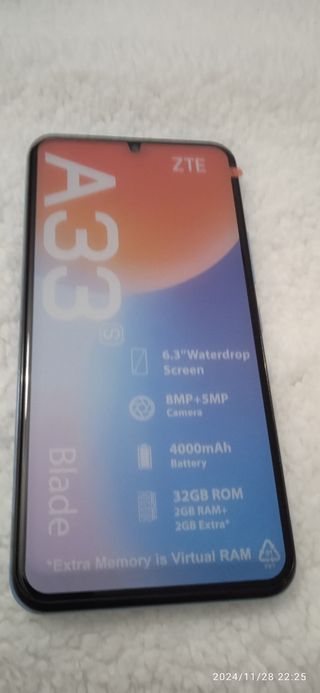 Tlf,Mobil,ZTE ,Blade A33 s,color azul