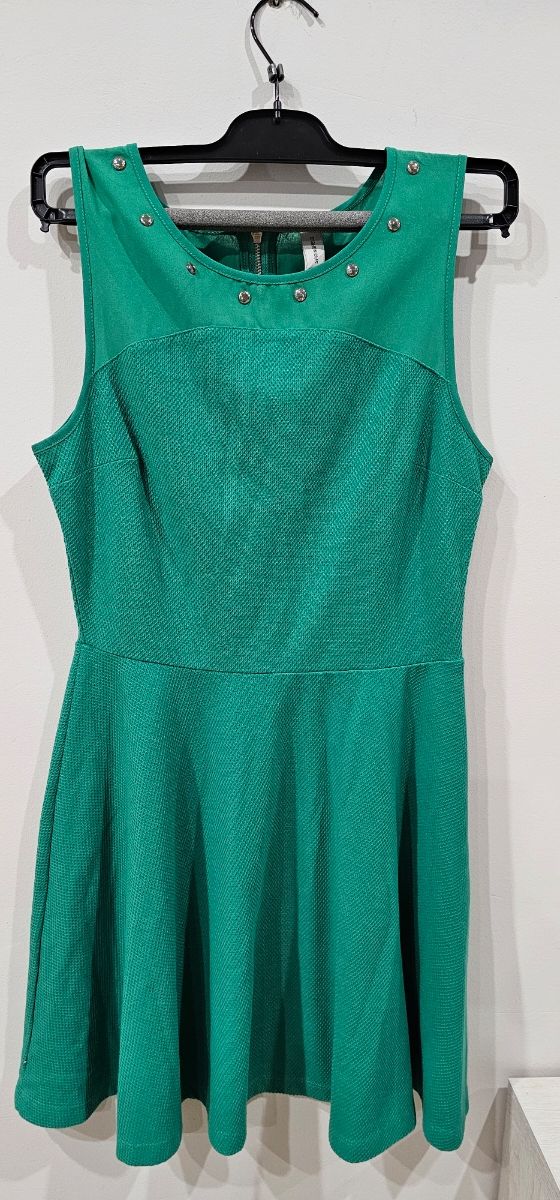 Vestido verde springfield
