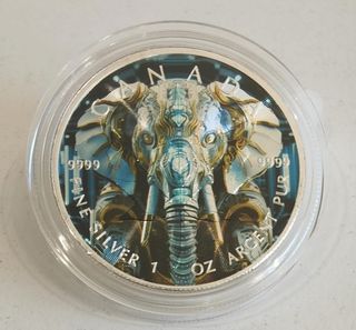 Moneda CANADÁ 🇨🇦 2024 1 OZ PLATA 🐘