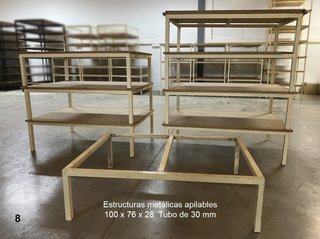 ESTRUCTURAS APILABLES PARA MESAS / ESTANTERIA