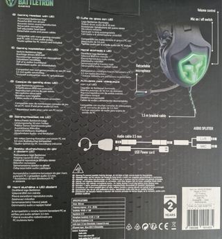 Auriculares gaming Marca Battletron