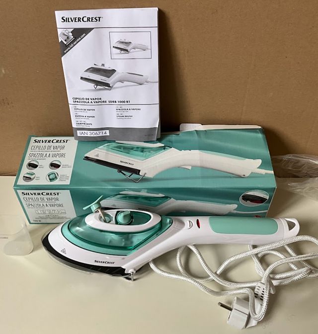 Spazzola a vapore con piastra antiaderente 4 in 1