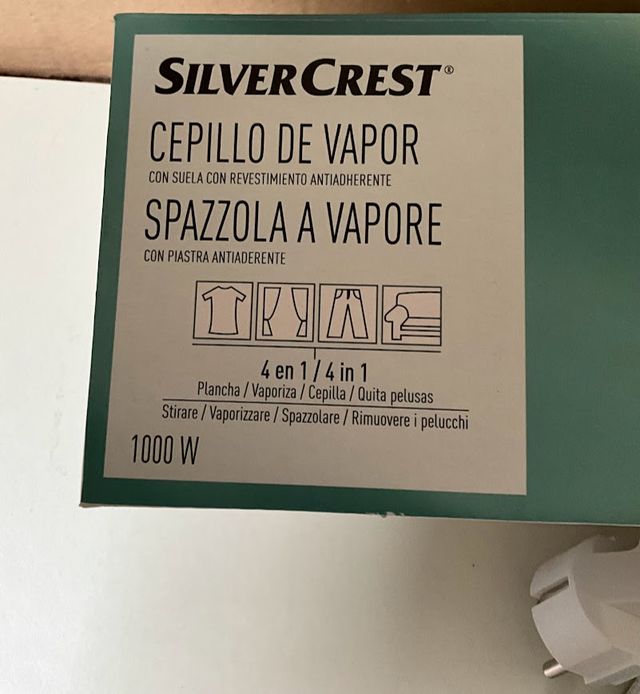 Spazzola a vapore con piastra antiaderente 4 in 1