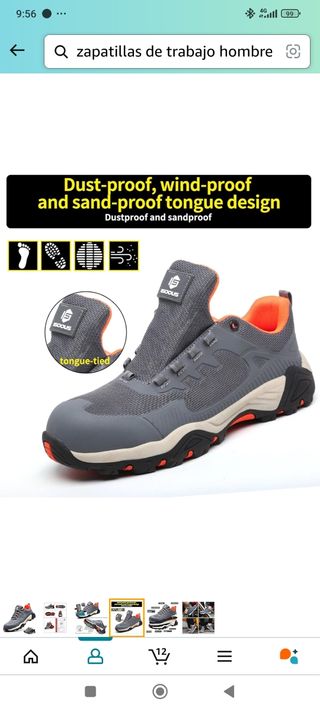 Zapatillas de trabajo reforzadas núm 45