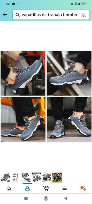 Zapatillas de trabajo reforzadas núm 45