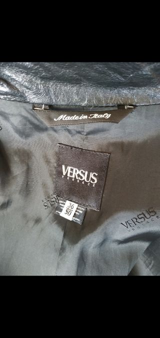 Cappotto uomo in pelle Versace