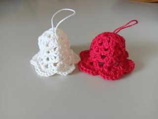 Campanitas de Navidad de crochet