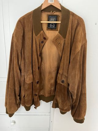 Chaqueta de ante marron vintage 
