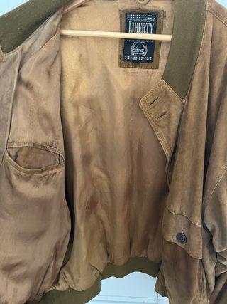 Chaqueta de ante marron vintage 
