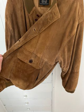 Chaqueta de ante marron vintage 