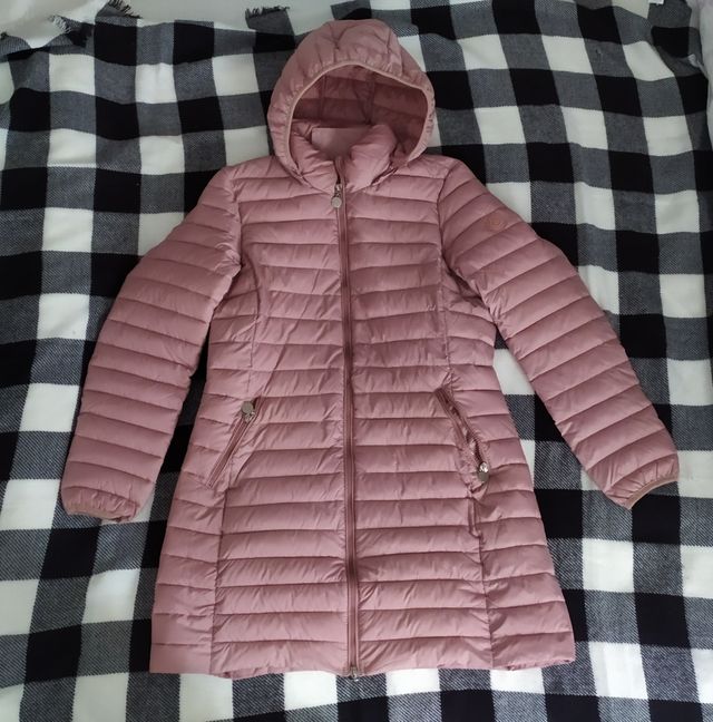 Abrigo acolchado mujer, color rosa palo