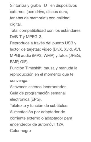 TV portátil 7 pulgadas