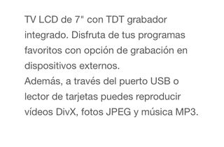 TV portátil 7 pulgadas