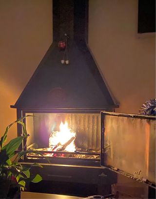 Chimenea De Leña Metálica
