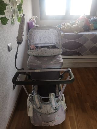 Carrito de bebé reborn con muñeco reborn
