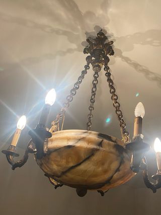 Lampadario in alabastro