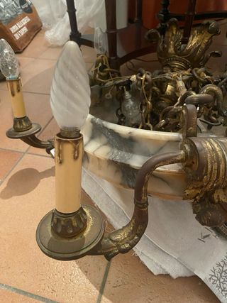 Lampadario in alabastro