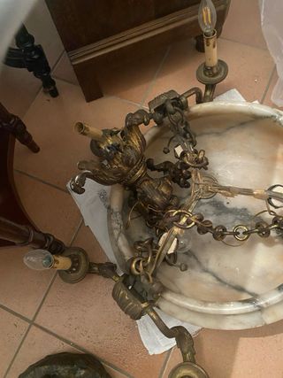 Lampadario in alabastro