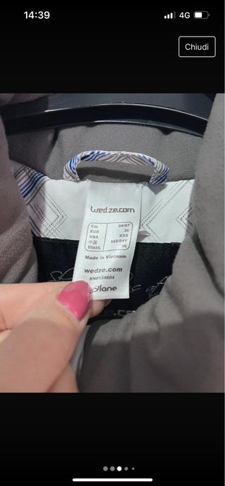 Giubbotto da neve wedze S