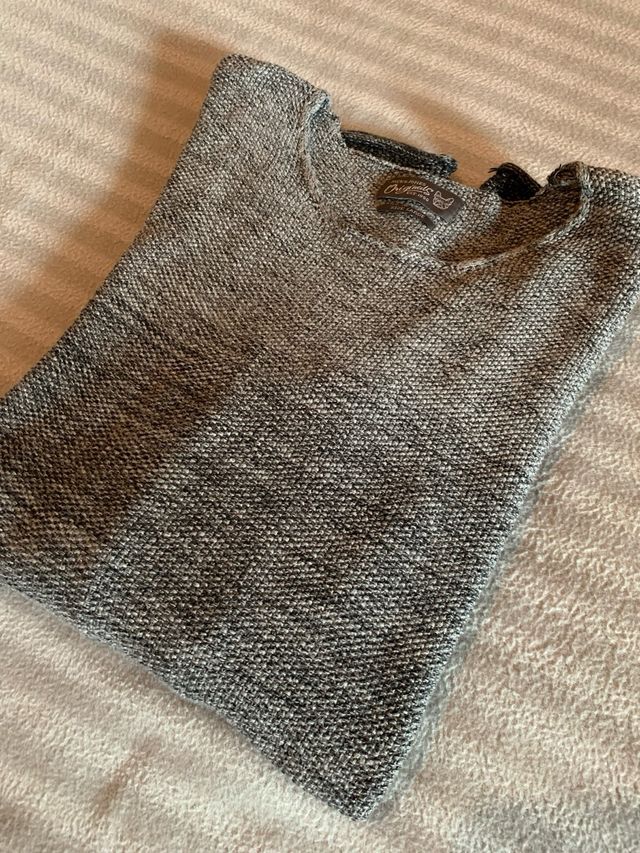 Maglia cotone grigio, Jack & Jones, taglia L.