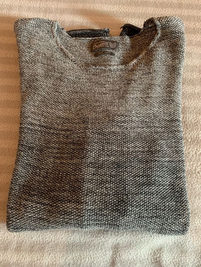 Maglia cotone grigio, Jack & Jones, taglia L.