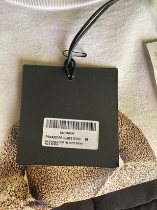 T-shirt Palm angels white bear tee