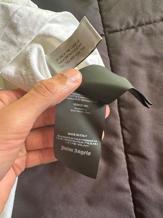 T-shirt Palm angels white bear tee