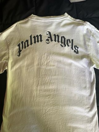 T-shirt Palm angels white bear tee
