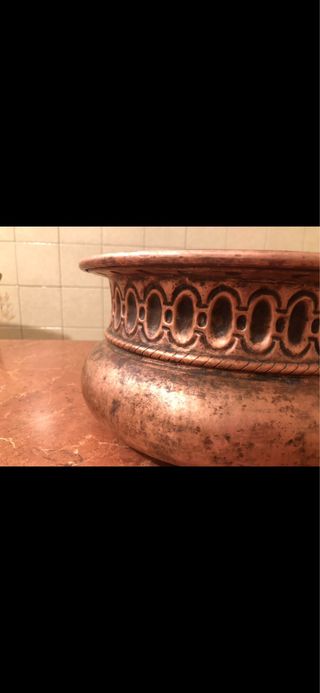 ANTICO VASO GRANDE IN RAME XX SECOLO