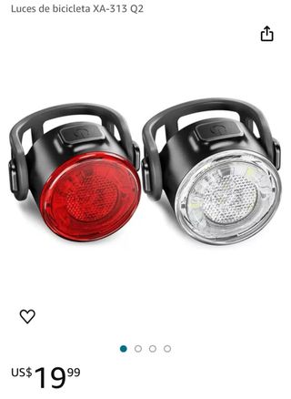 Luces de bicicleta usb