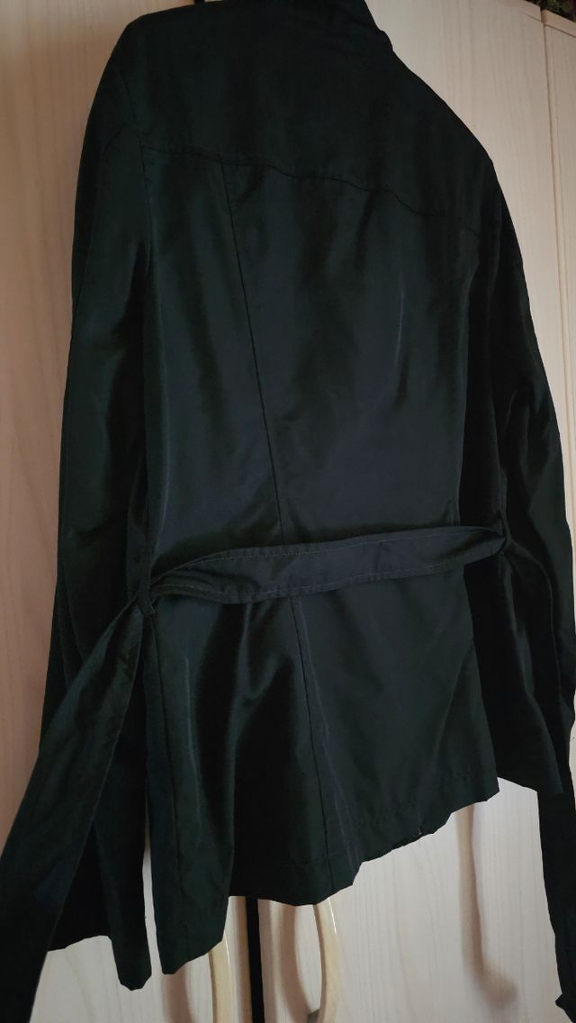 Giubbino nero donna/paravento pioggia