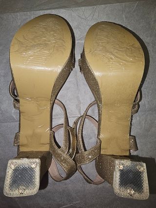 Sandalias fiesta doradas