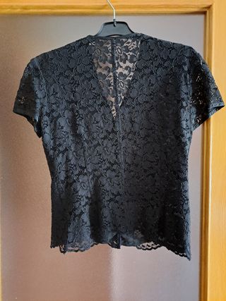 Camisa de Encaje manga corta