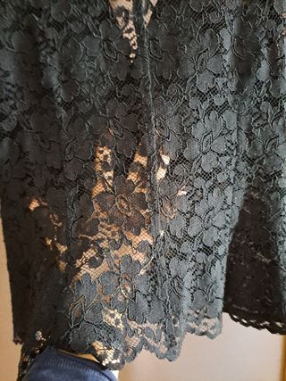 Camisa de Encaje manga corta