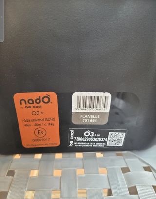 Silla coche para bebé en gris  (adaptable)