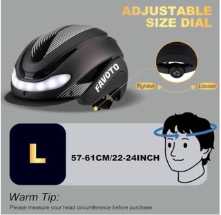 Casco Bicicleta con luz