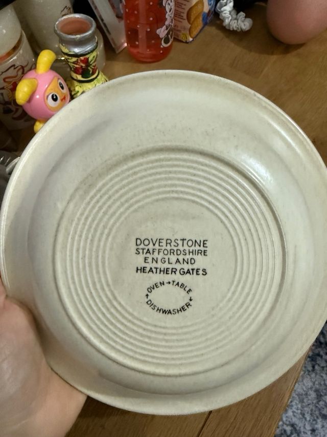 Plato Doverstone vintage ceramic, decoración