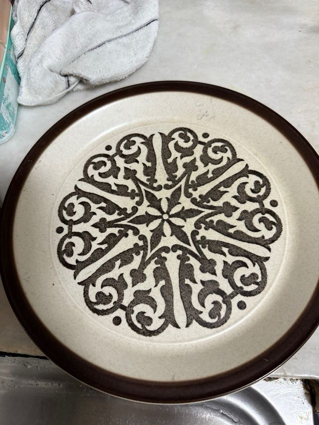 Plato Doverstone vintage ceramic, decoración