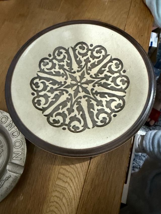 Plato Doverstone vintage ceramic, decoración