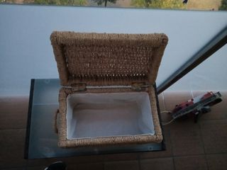 Caja vintage tipo cofre