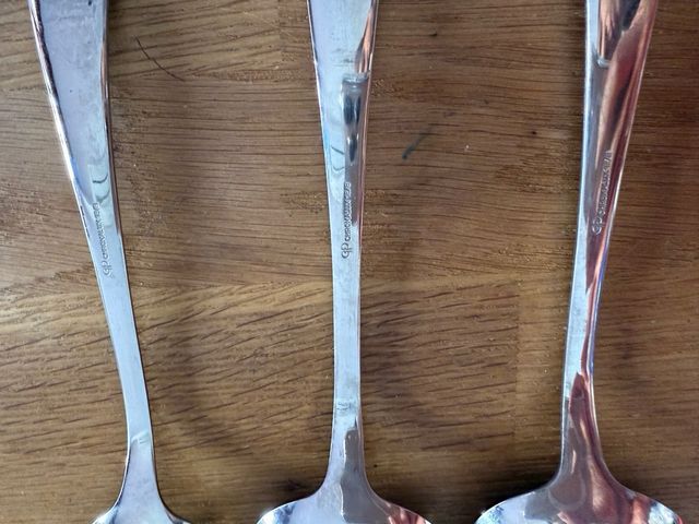 Juego de metal plateado inox dorado