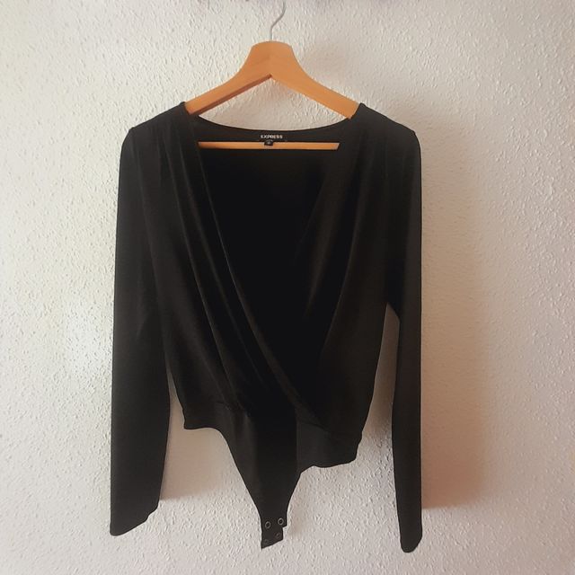 Blusa body manga larga xs