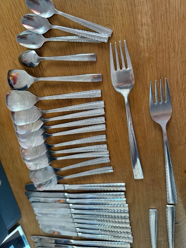 cubertería en acero inox