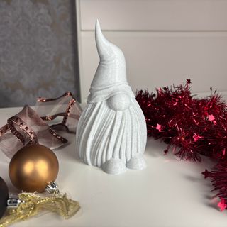 Gnomo di Natale Decorativo - Effetto Marmo