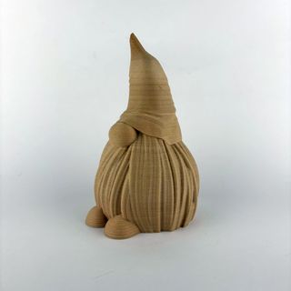 Gnomo di Natale Decorativo - Effetto Legno