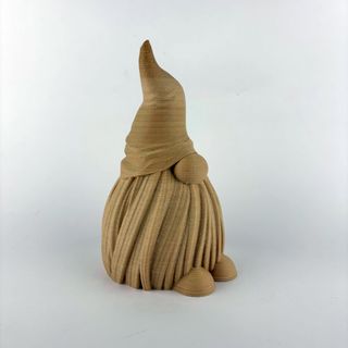 Gnomo di Natale Decorativo - Effetto Legno