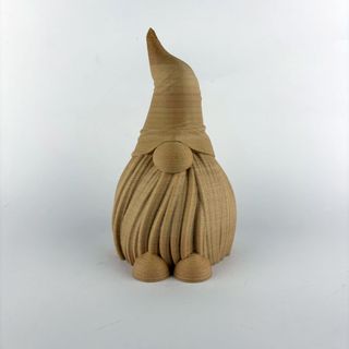 Gnomo di Natale Decorativo - Effetto Legno